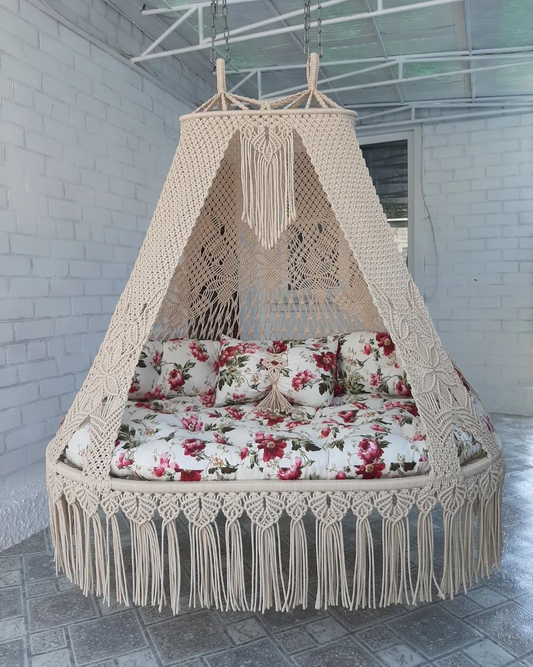 Deluxe Macrame Sofa Swing 60 inches - Leechoo
